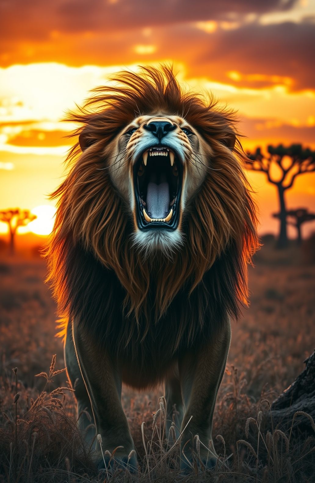 Lion Roar Wallpaper