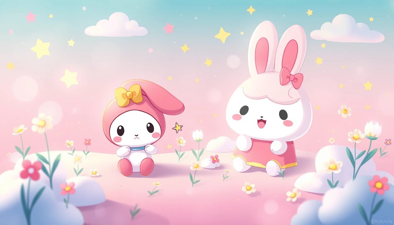 My Melody And Cinnamoroll Wallpaper