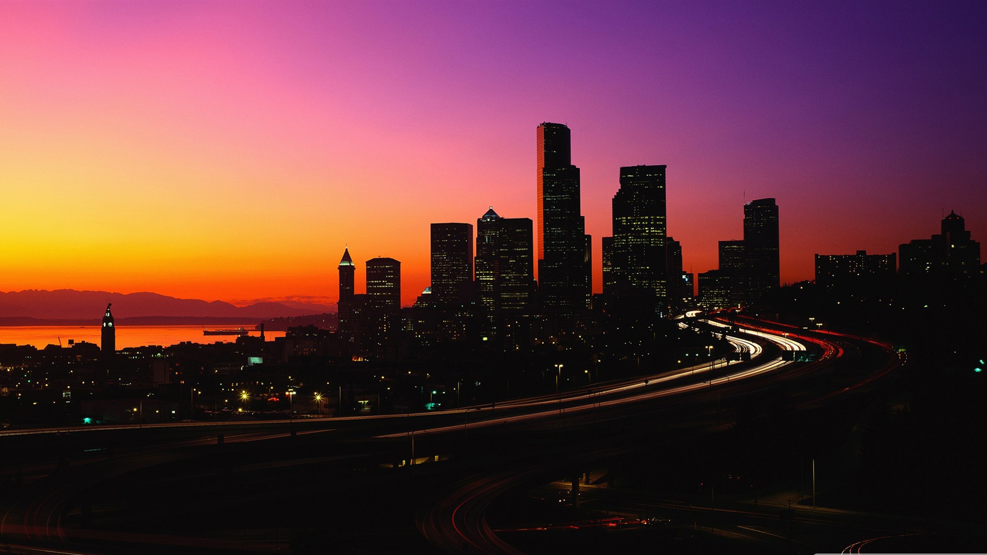 City Dusk Wallpaper