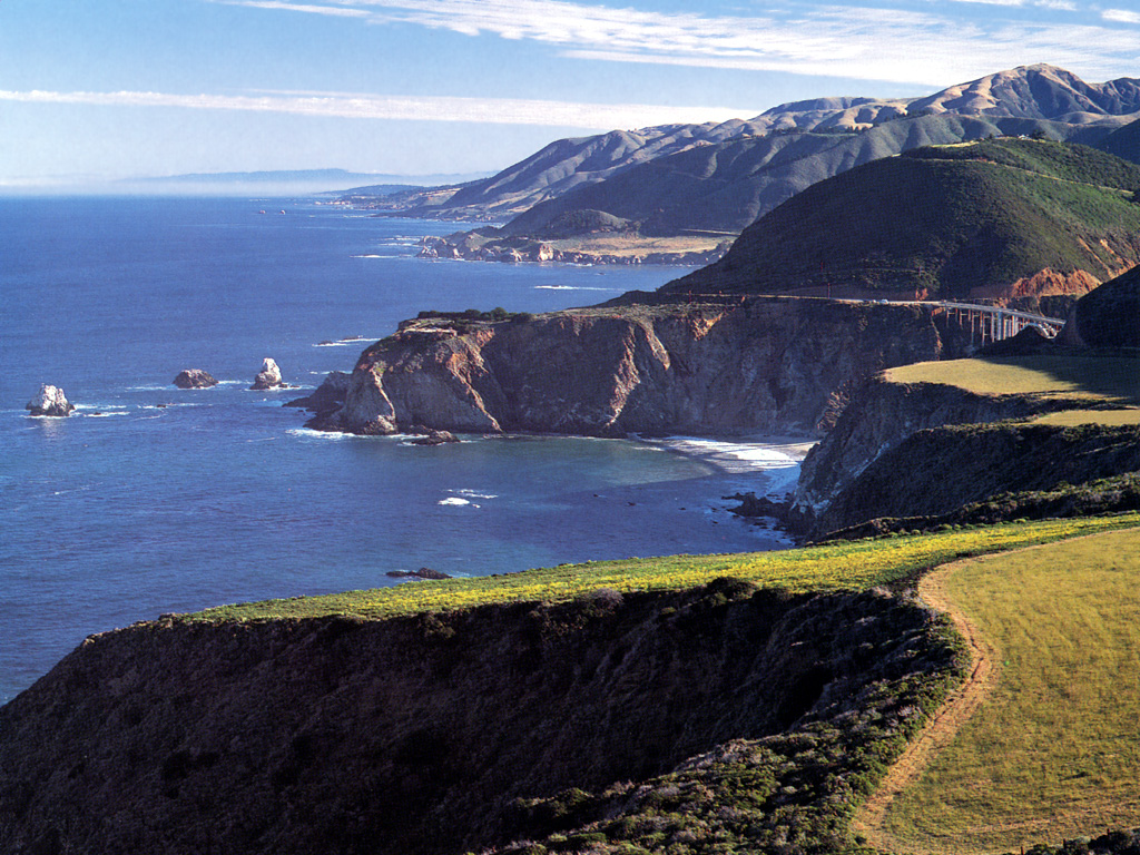 California Big Sur Scenic Coast Highway Lugares Del Mundo Sitios