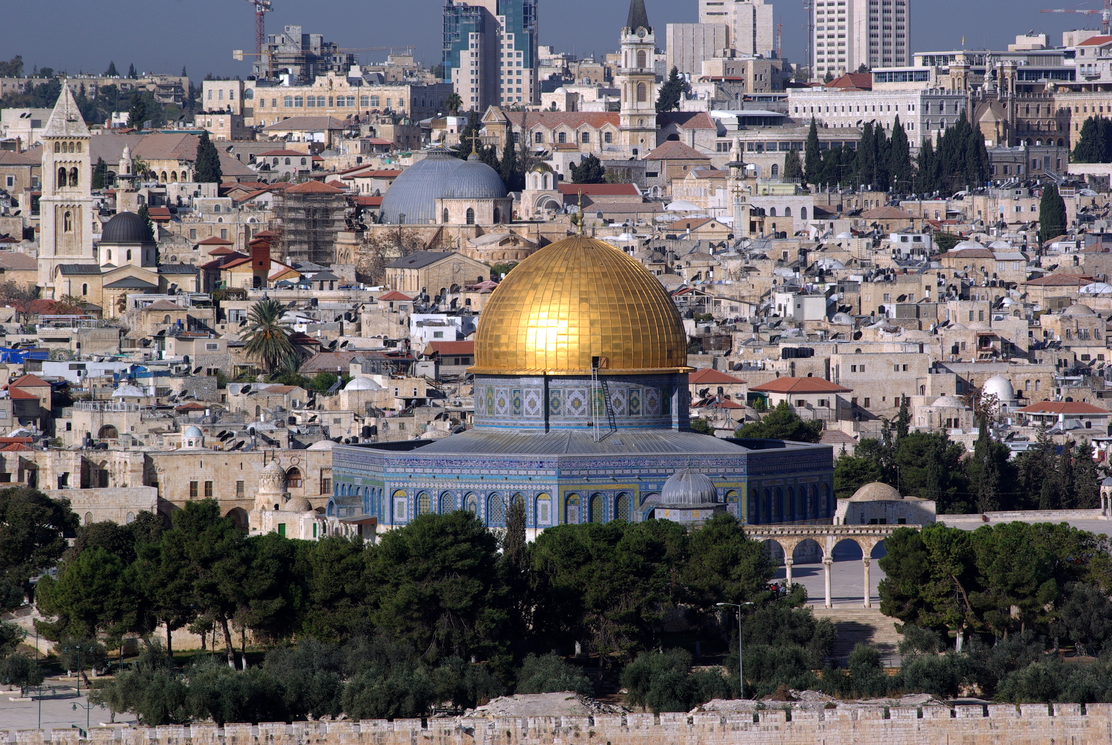 Description Jerusalem Dome Of The Rock Bw Jpg