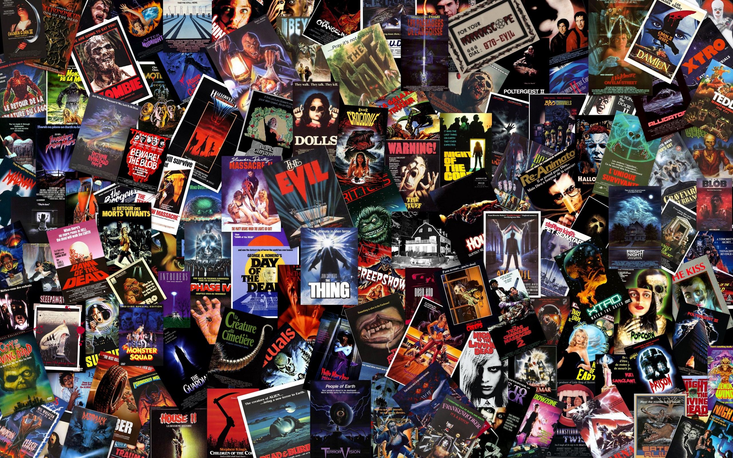 Massive B Horror Collage Wallpaper Movies