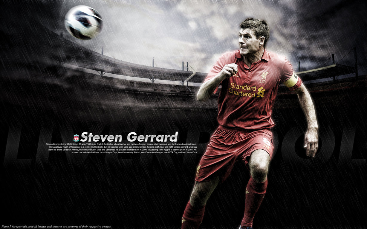 Steven Gerrard Wallpaper HD Football