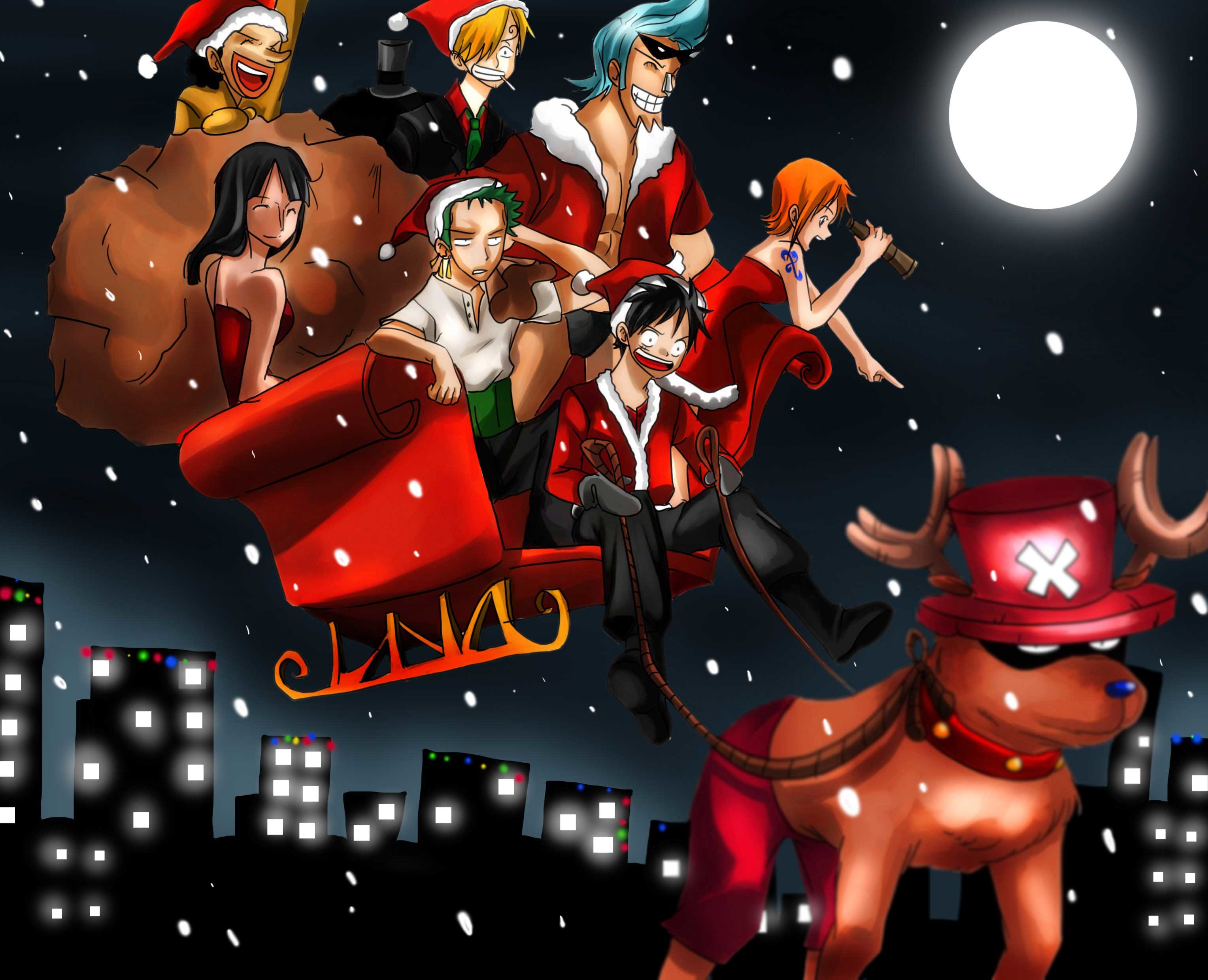 Anime Christmas Wallpaper 4k
