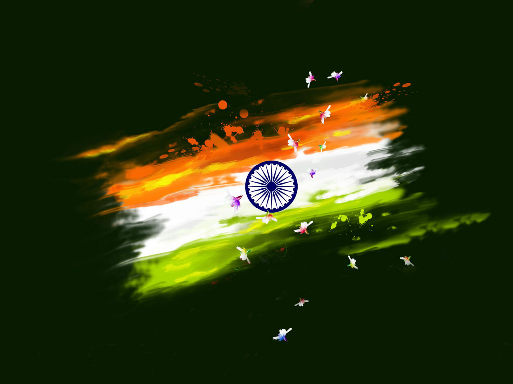 Free download 3D Indian Flag Wallpaper Download [1024x768] for your