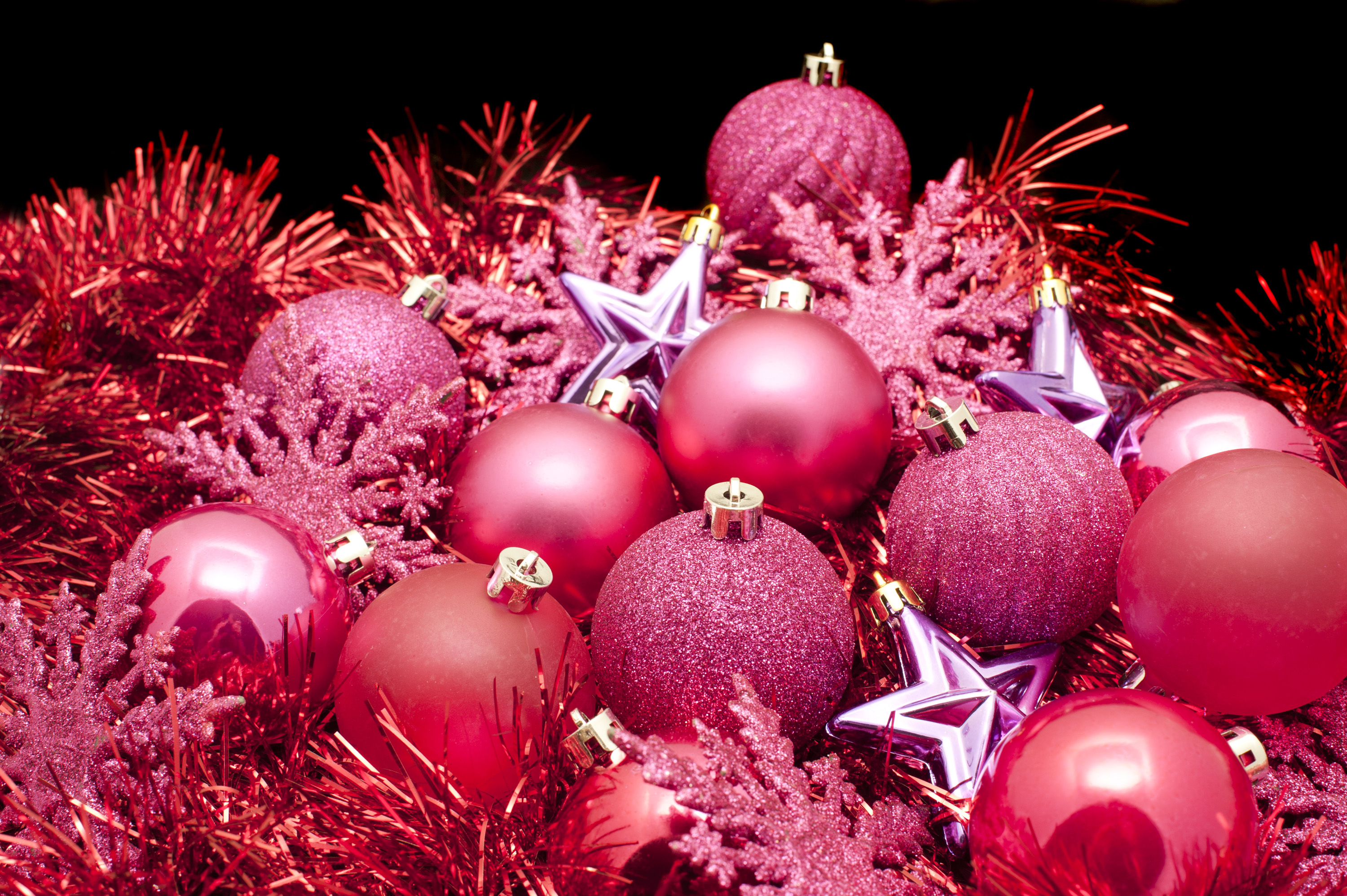 Photo Of Red Christmas Decorations Image