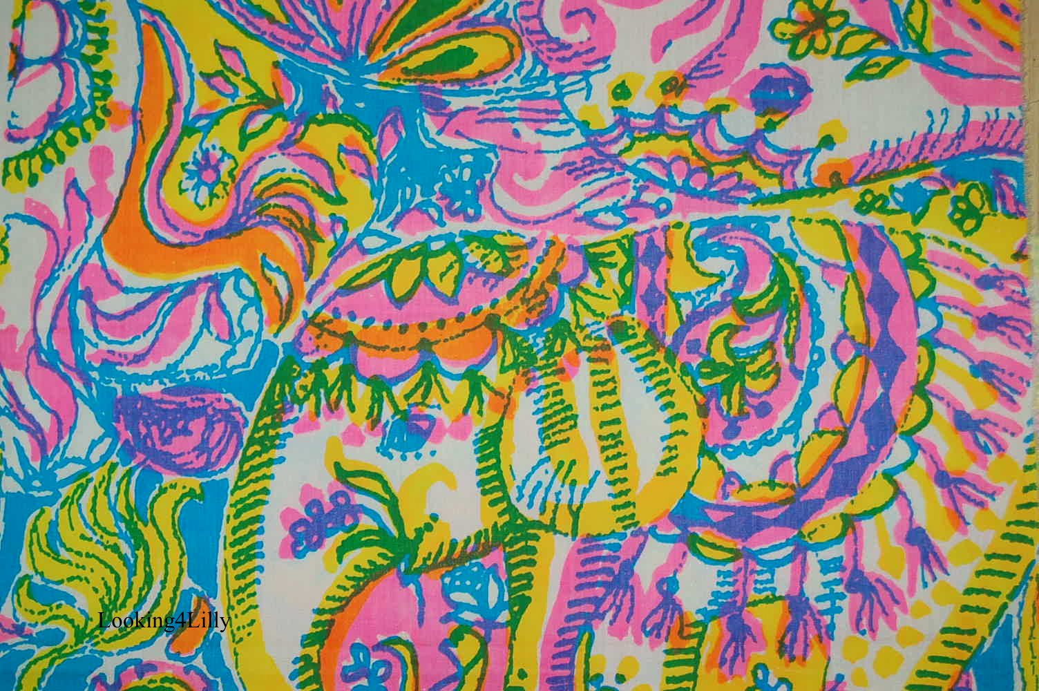lilly pulitzer elephant computer background