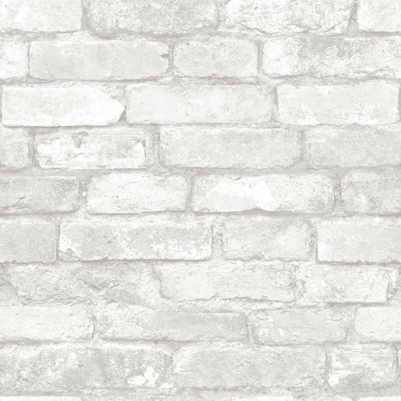 Grey And White Brick Peel Stick Nuwallpaper Rosenberryrooms