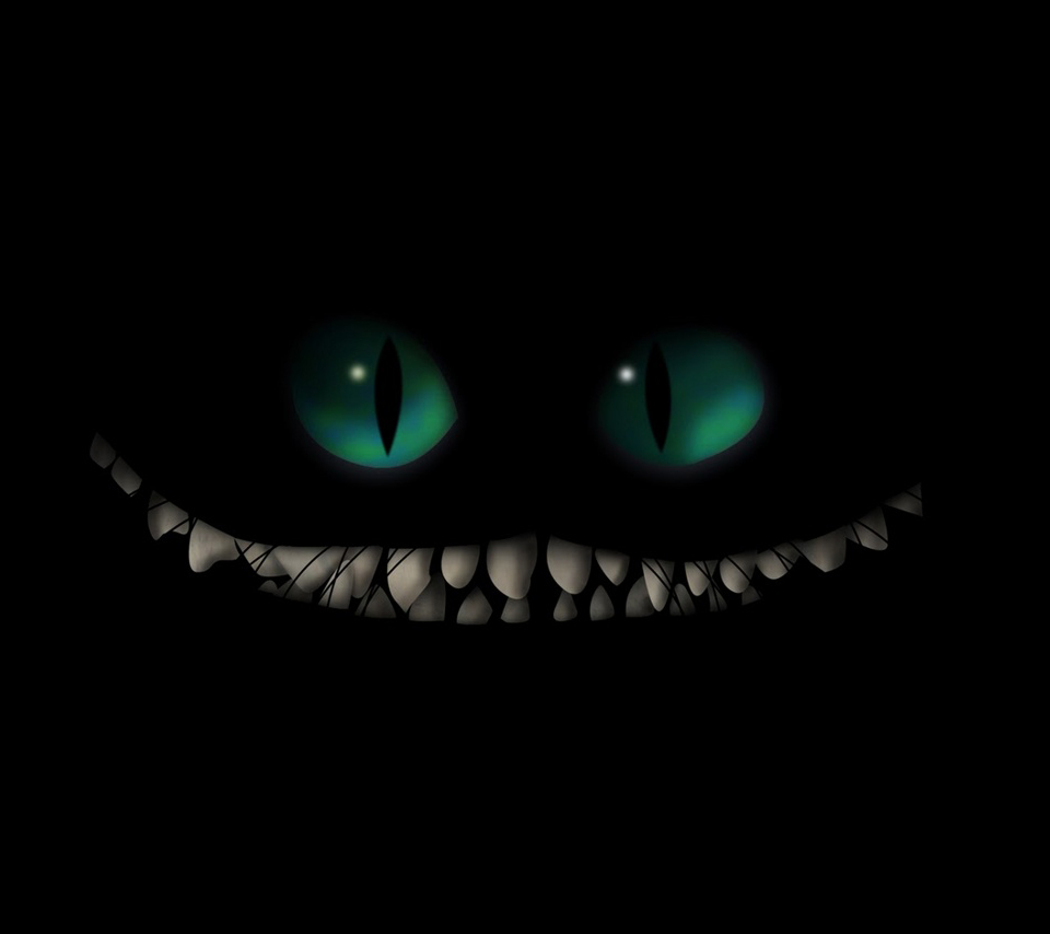 Other Black Evil Smile Cheshire Cat Scary Alice S