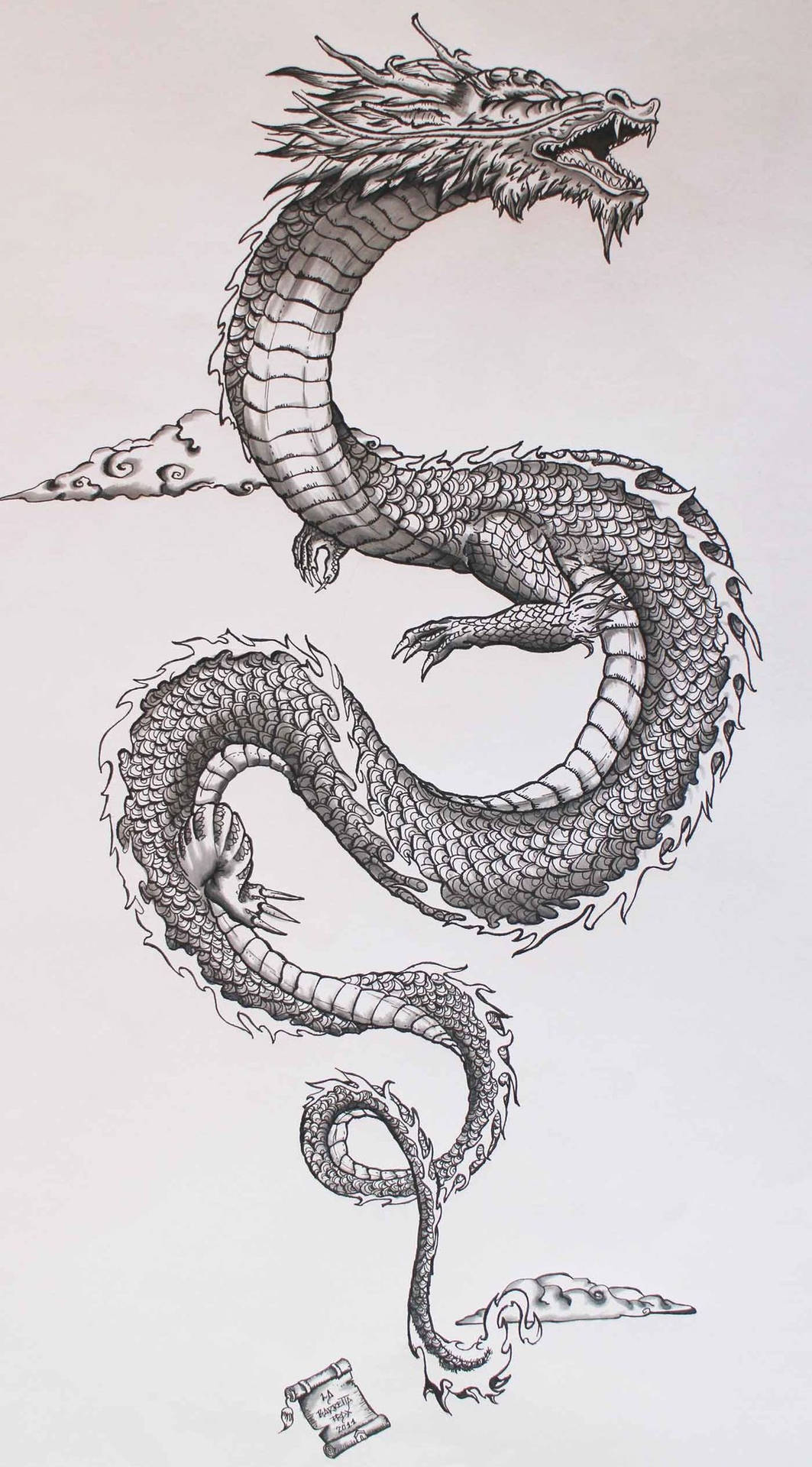 Japanese Dragon Tattoo Wallpaper