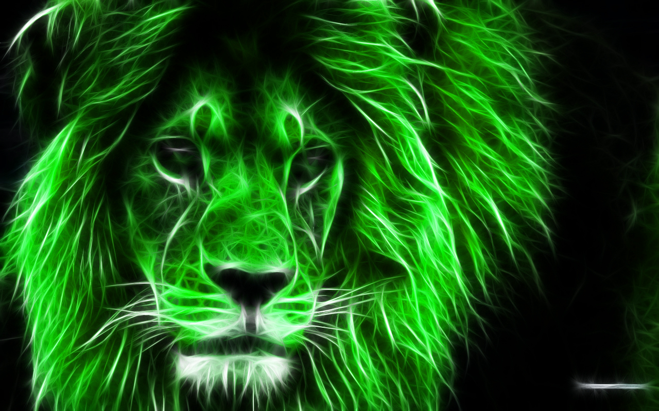 3d Green Lion Wallpaper HD Inn