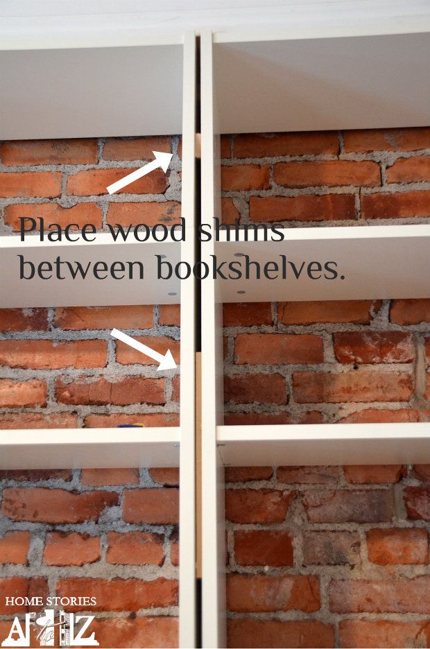 Category Ikea Built In Bookshelves With Brick Backing Cute