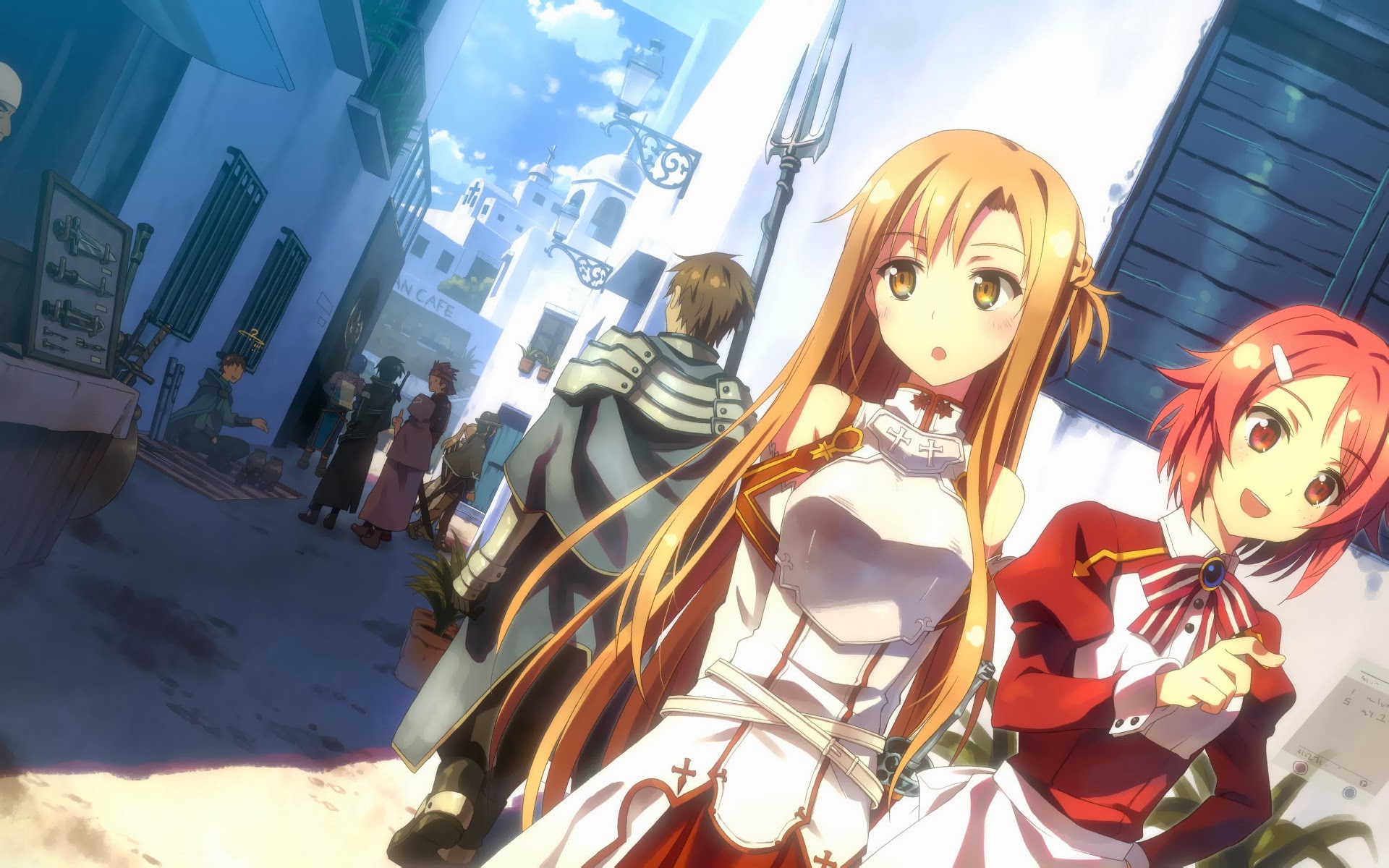 Asuna Lisbeth Sword Art Online Girls Anime HD Wallpaper