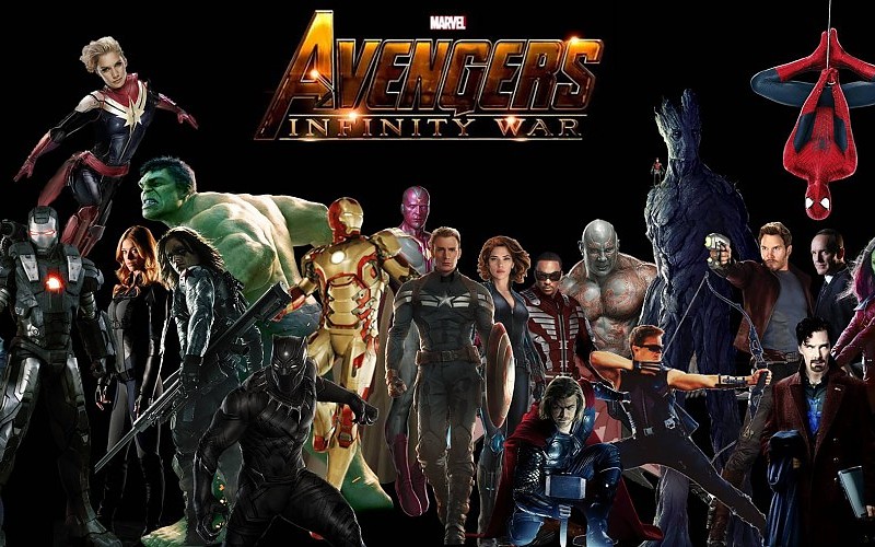 superheroes in infinity war movie