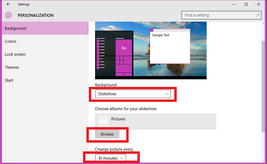 How To Change Set Desktop Background or Wallpaper in Windows 10