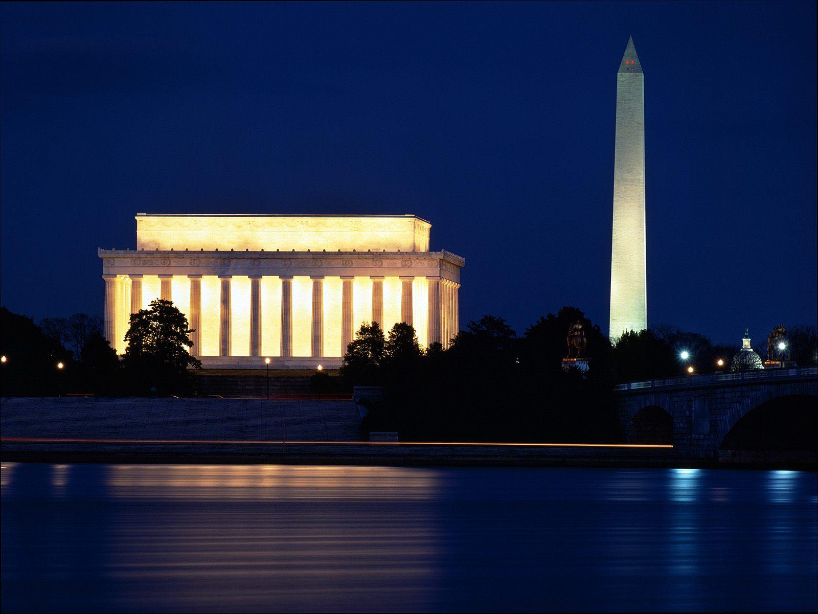 Lincoln Memorial and Washington Monument Washington DC United States