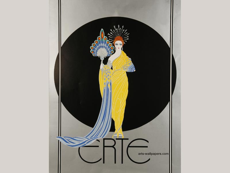 Erte Wallpaper Poster Art Prints Deco