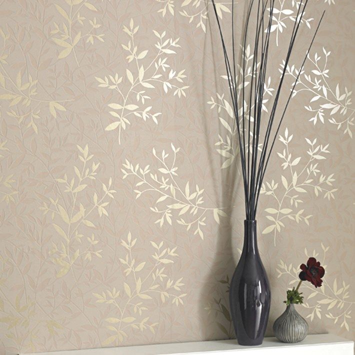 Bijou Beige Wallpaper Floral Wall Coverings By Graham Brown