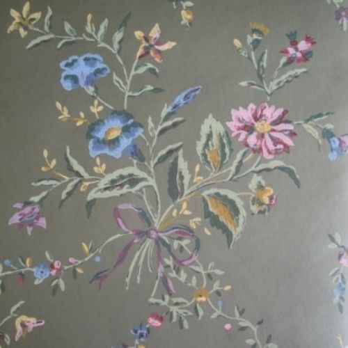 Mid 19th Century Victorian Floral Museum Reproduction Wallpaper