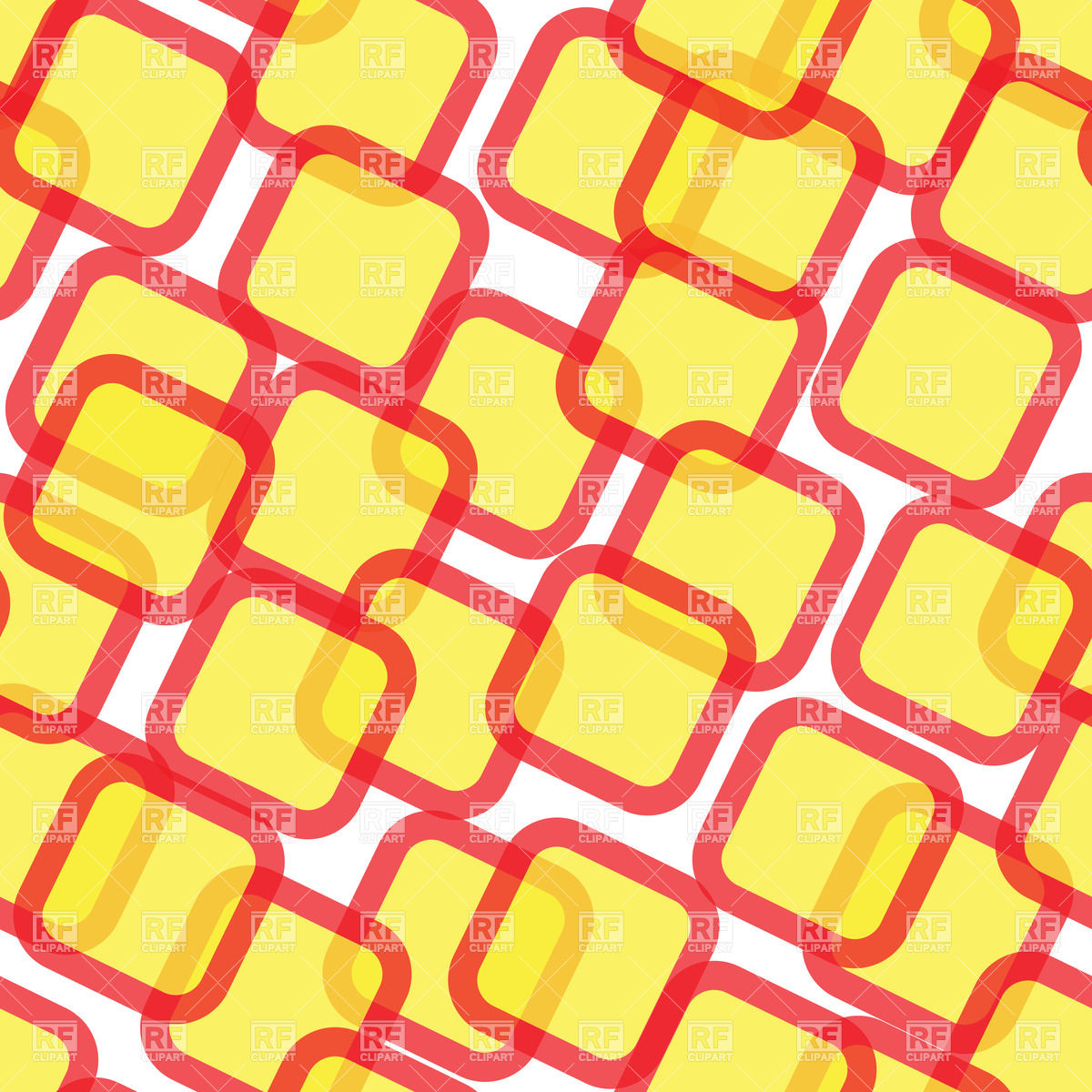 Yellow Squares With Red Outlines Seamless Background Background