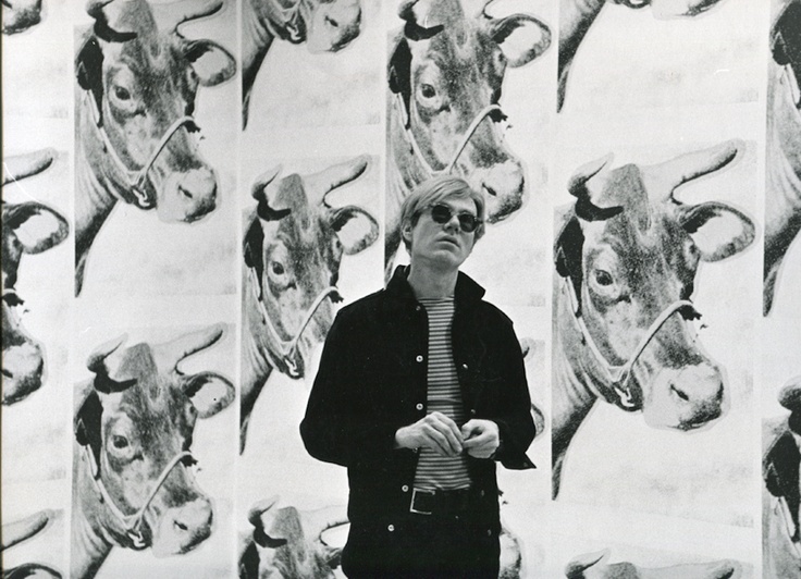 Andy Warhol With Cow Wallpaper Castelli Gallery East 77th Street