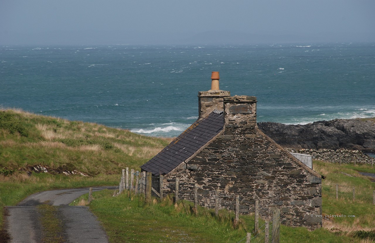 Cottage At Sanaigmore Islay Image Wallpaper