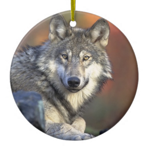 Wolf Christmas Ornaments Ornament Designs