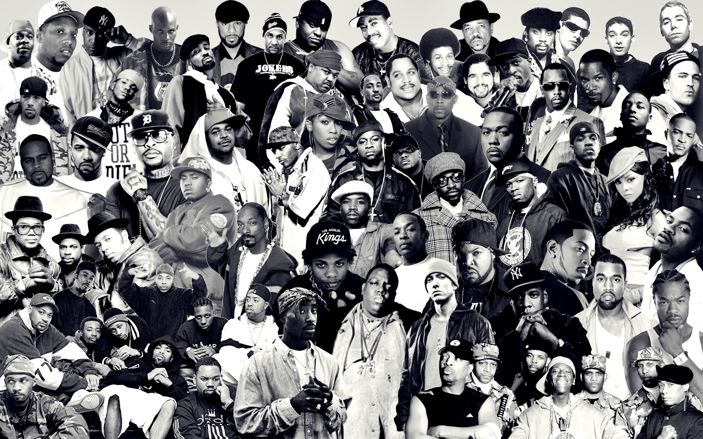 Aesthetic Rappers Wallpaper Black And White - Skylark Wallpaper