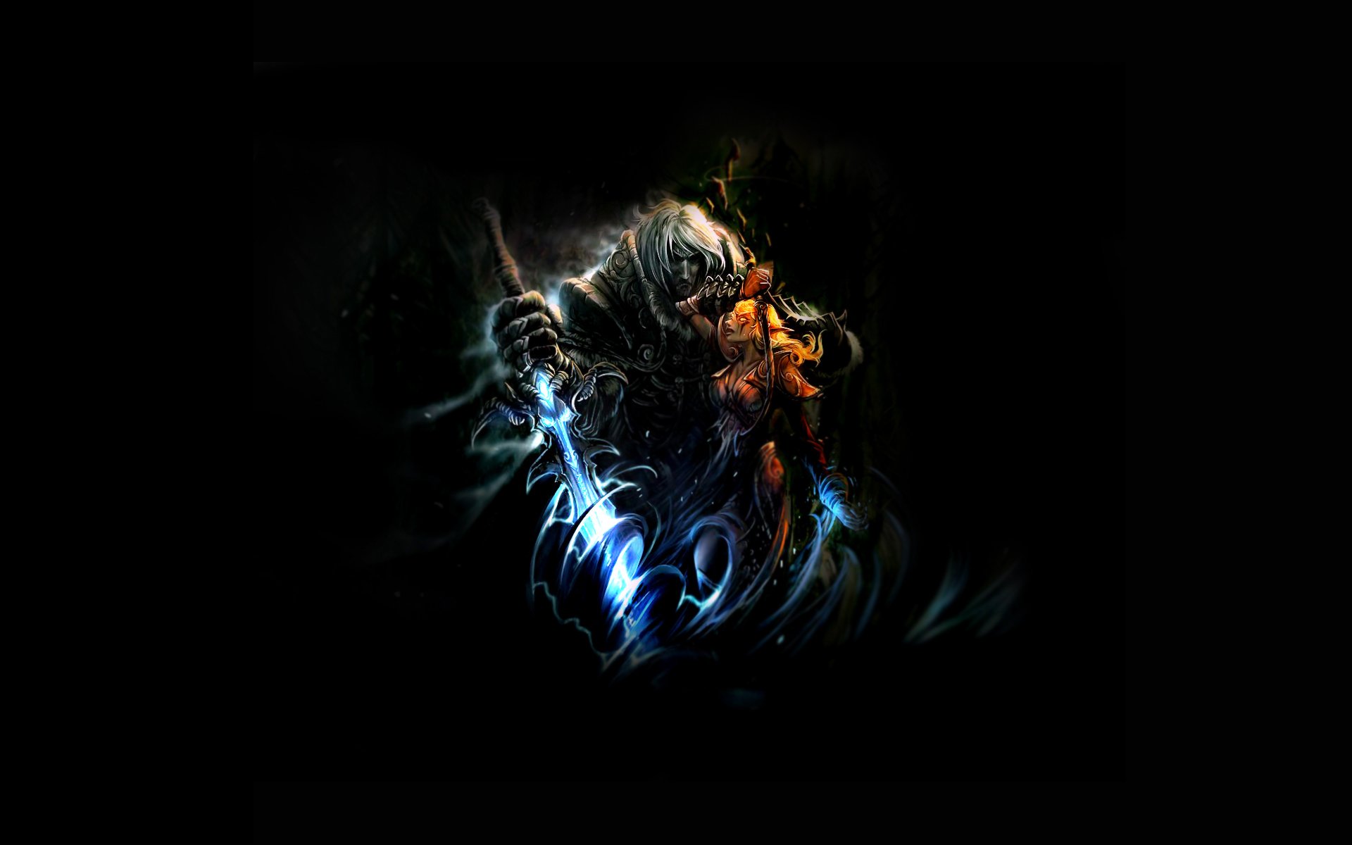 Warrior Couple World Of Warcraft Wallpaper Wide HD