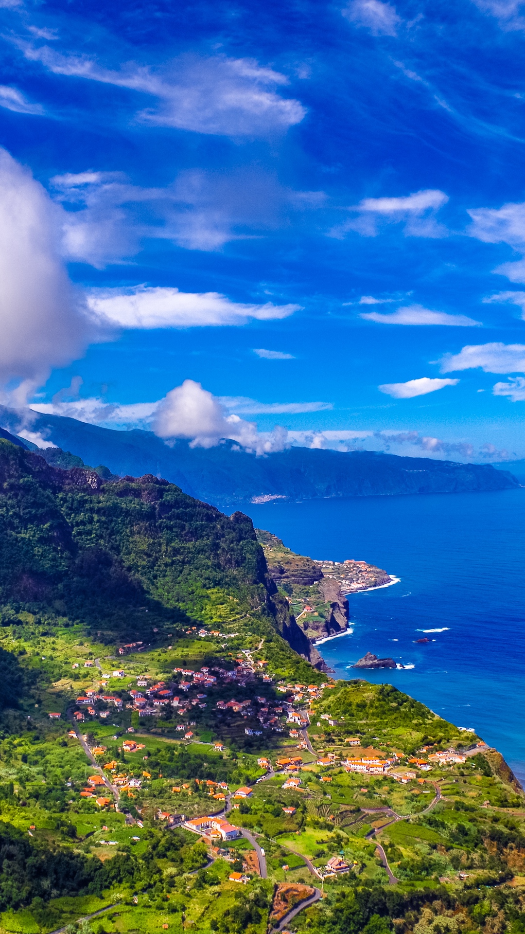 Madeira Portugal Island Sea Mountains Wallpaper
