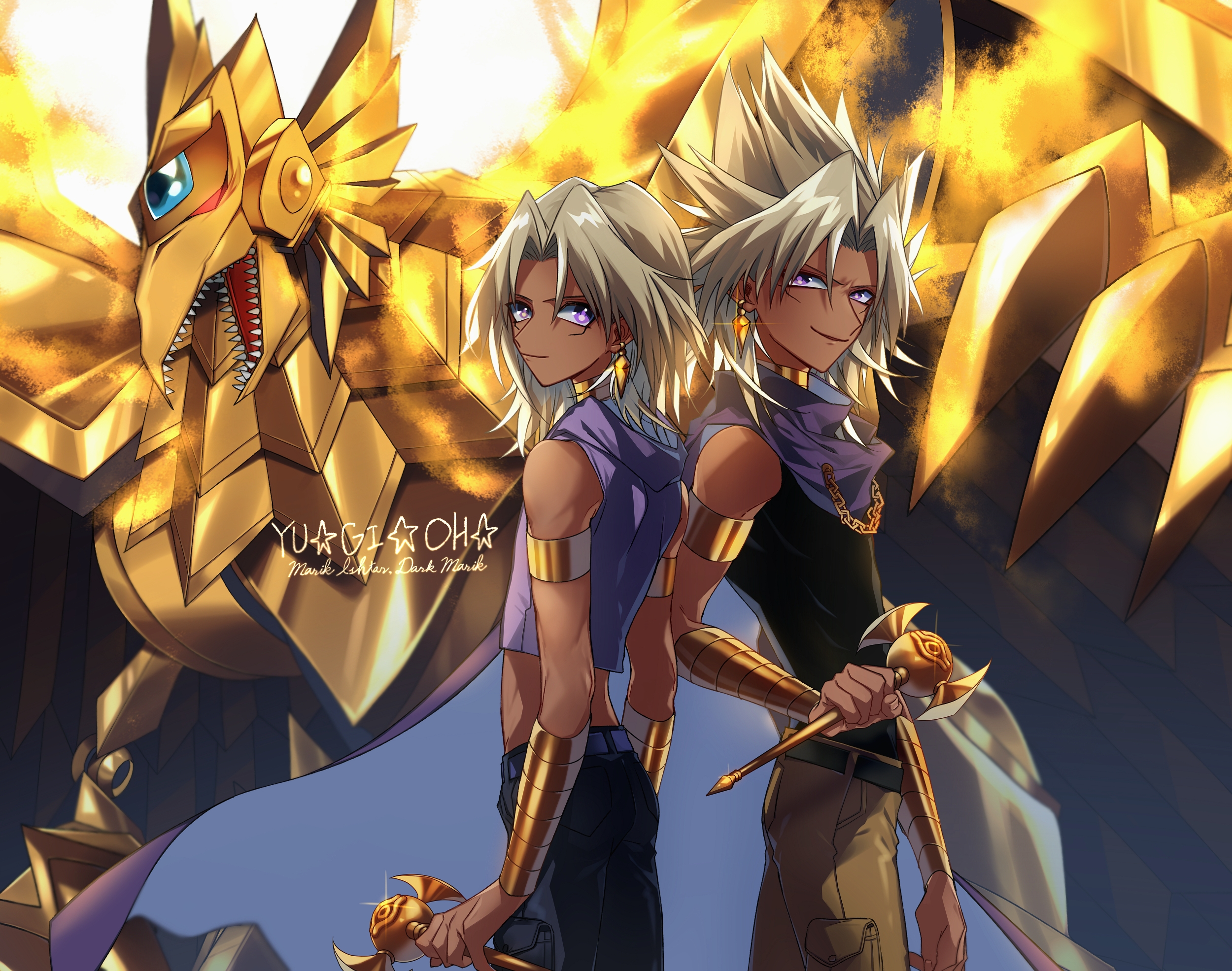 Yu Gi Oh Marik Yami Ishtar The Winged