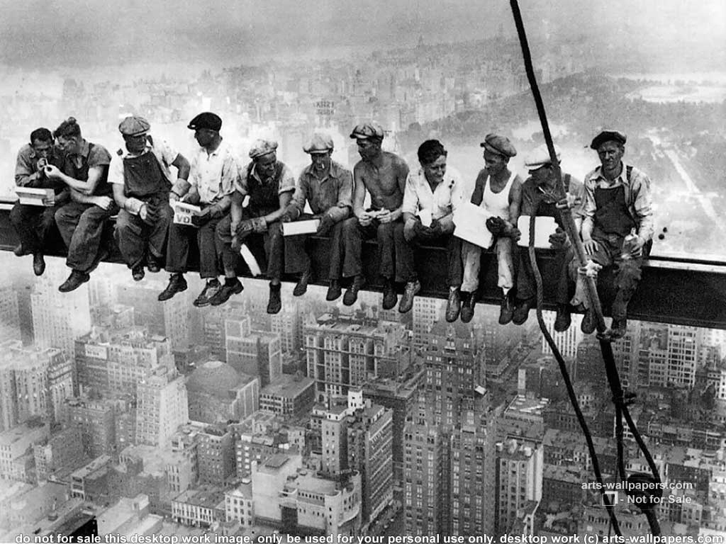 Lunch Atop A Skyscraper Poster Wallpaper Charles C Ebbets