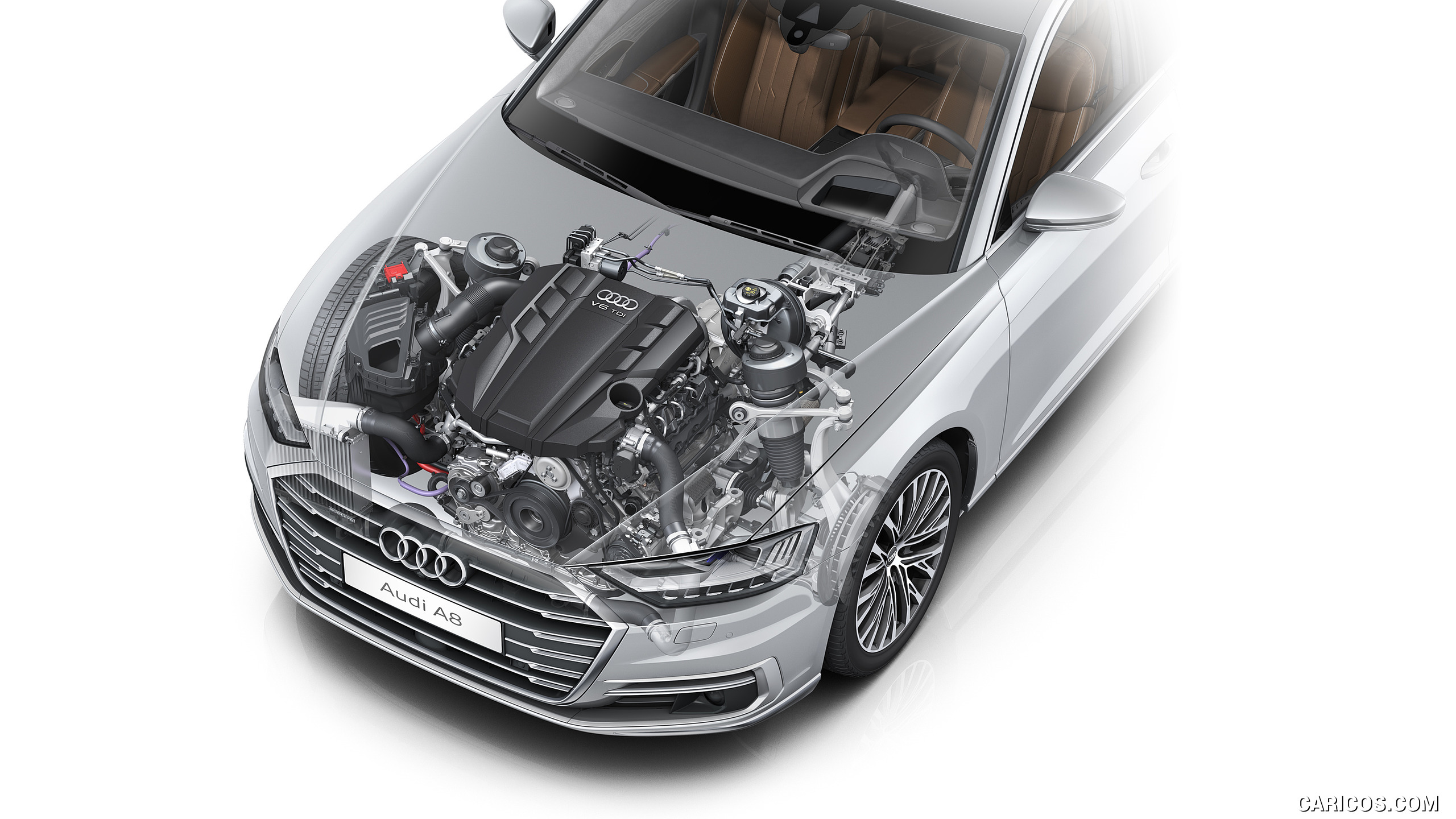 Audi A8 V6 Tdi Engine HD Wallpaper