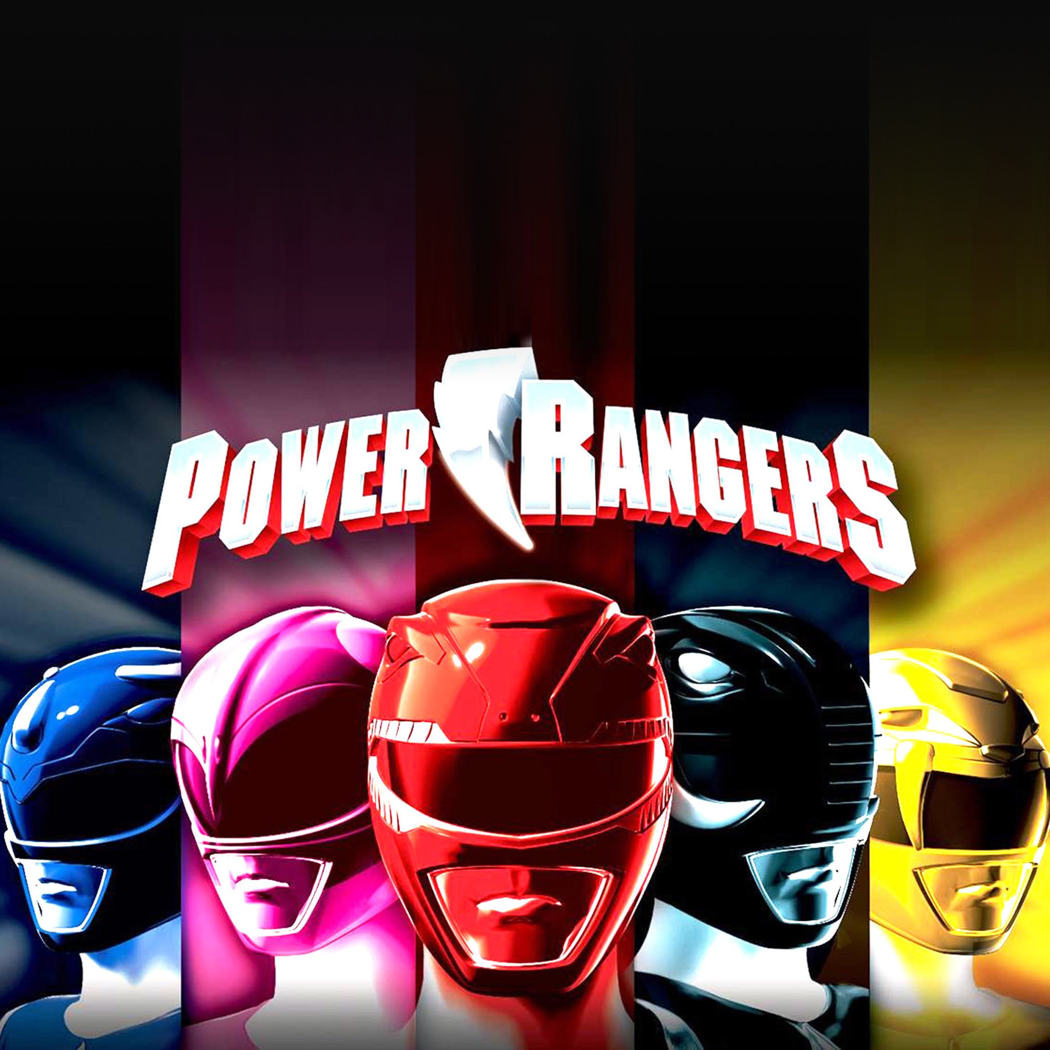 Ios7 Power Rangers Dark Parallax HD iPhone iPad Wallpaper