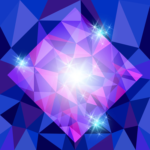 Diamond Geometric Shapes Background Vector