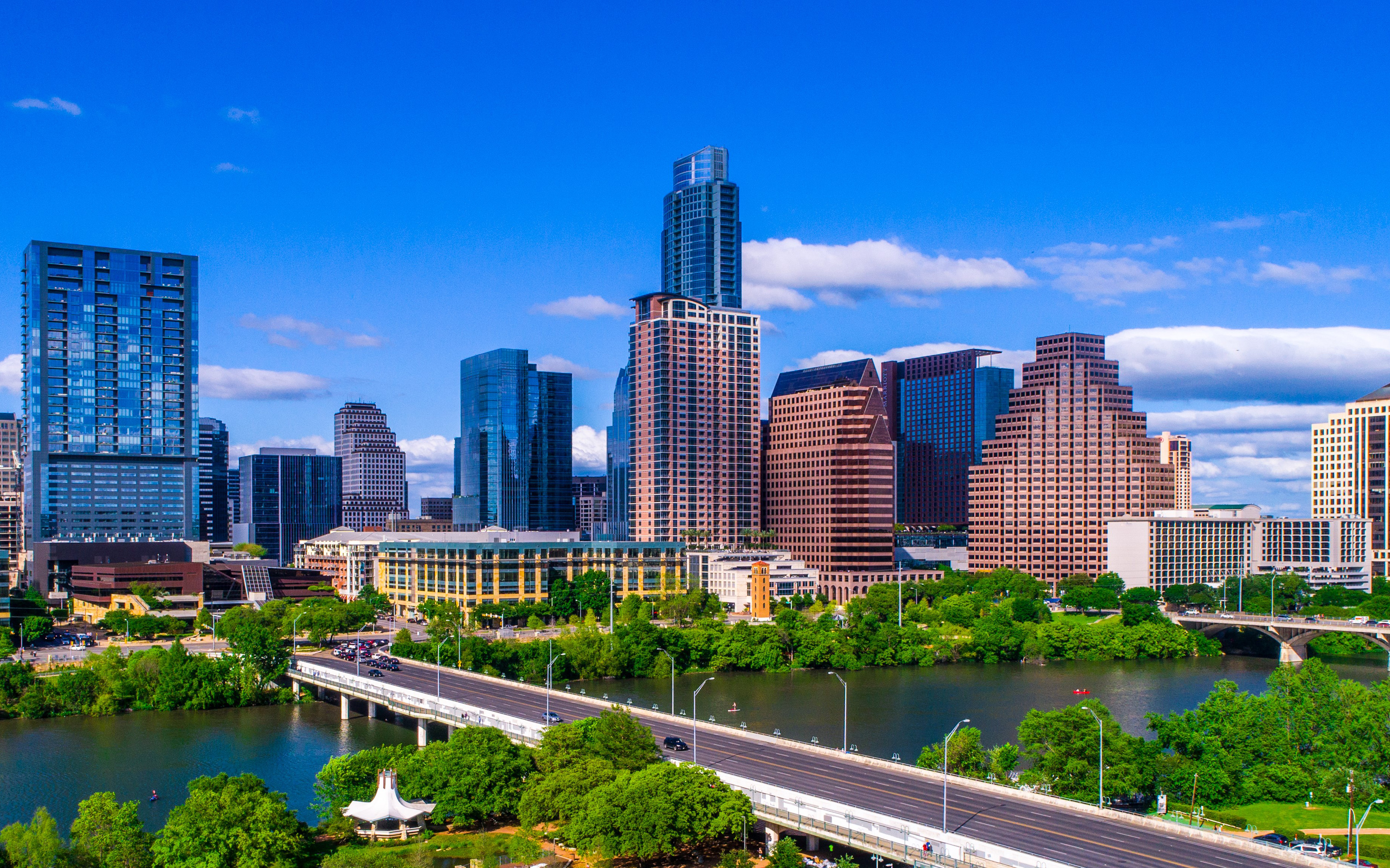 4k Austin Summer Cityscapes American Cities Texas