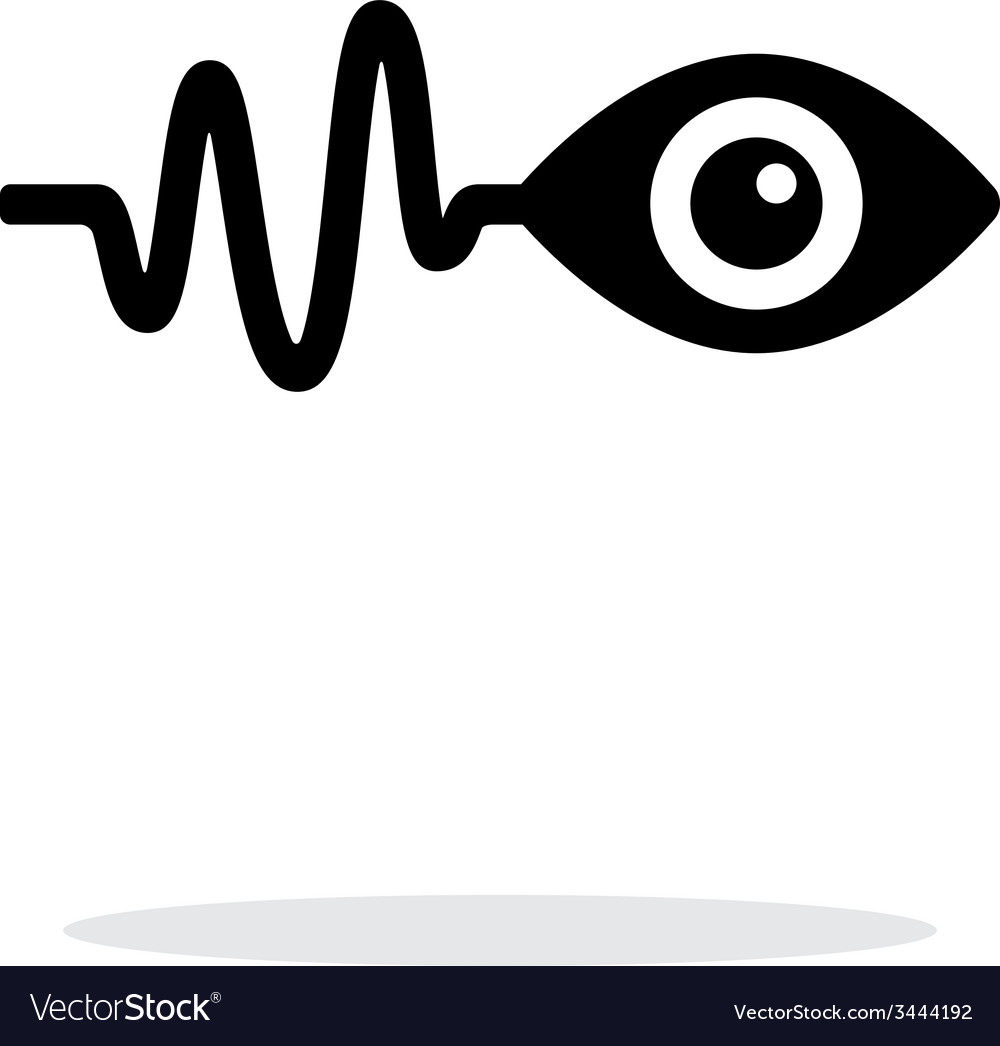 Pulse Observation Icon On White Background Vector Image