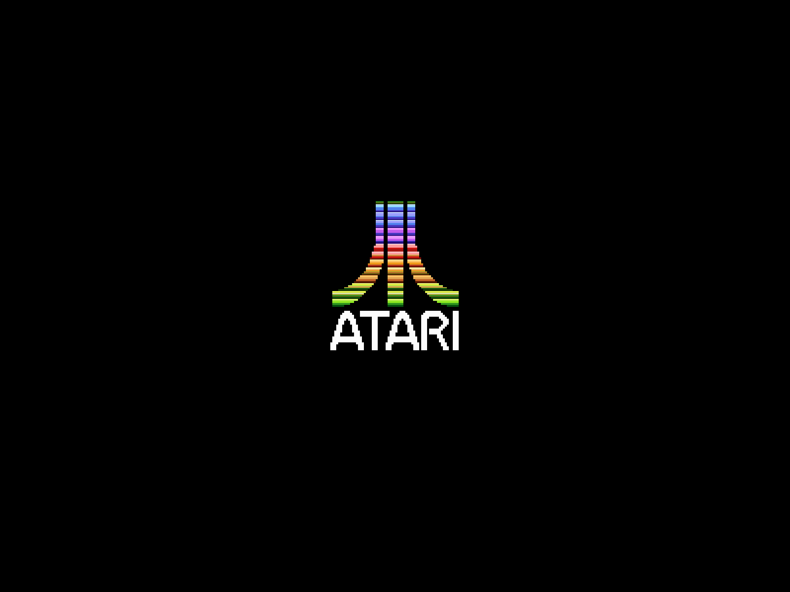 Atari Rainbow Logo Wallpaper The Retroist