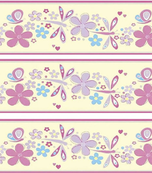 Childrens Rooms Butterfly Pastel Butterfly Wallpaper Border