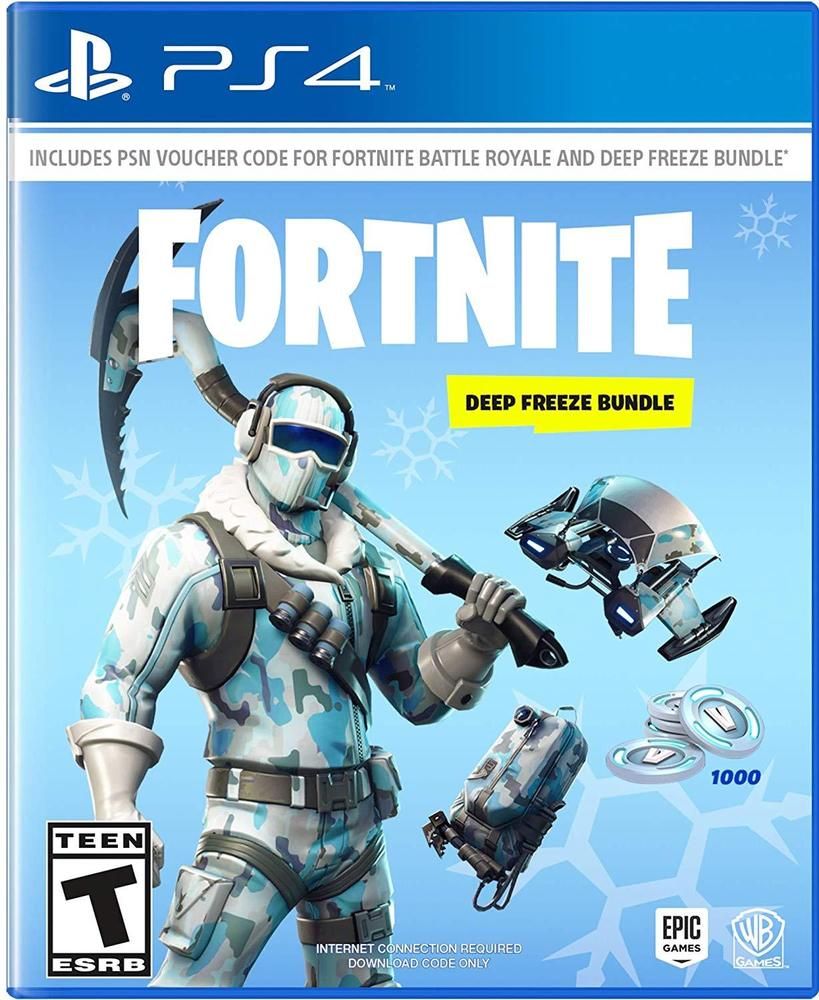 Fortnite Deep Ze Bundle Sony Playstation Ps4 Frostbite