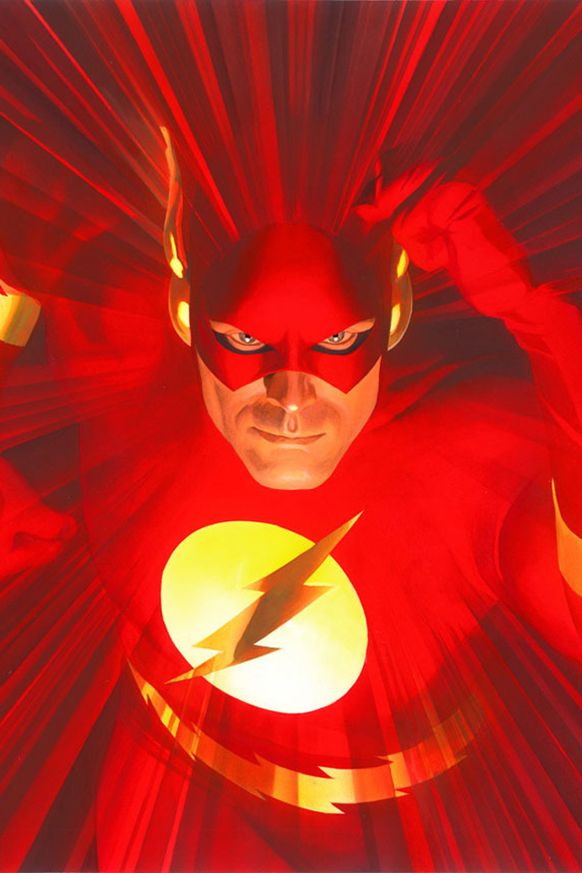The Flash I4 Cartoons Background For Your iPhone
