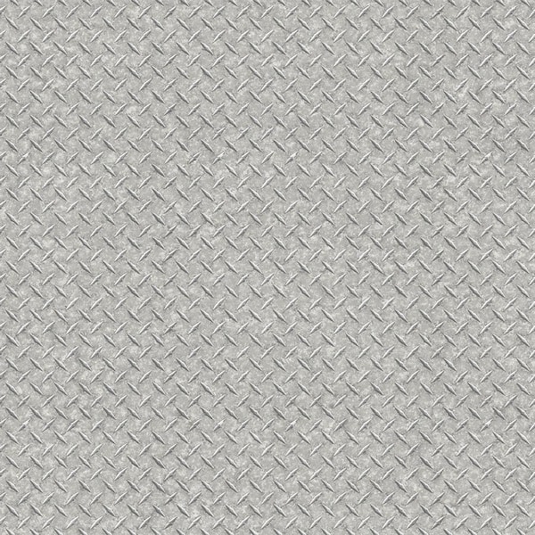 Silver Diamond Plate Wallpaper Sample G45176sample