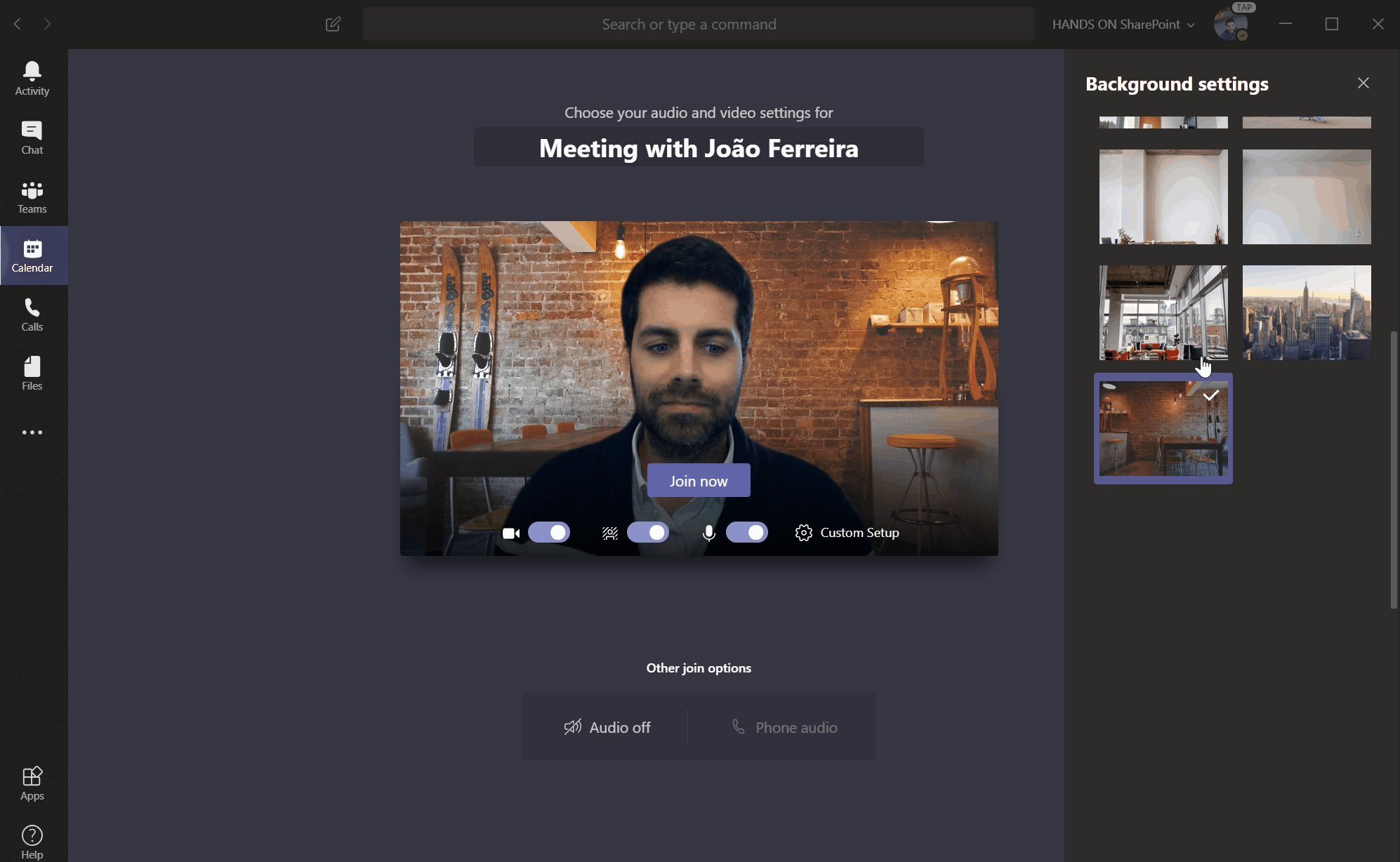 How To Use Background Image During A Teams Meeting Hands On