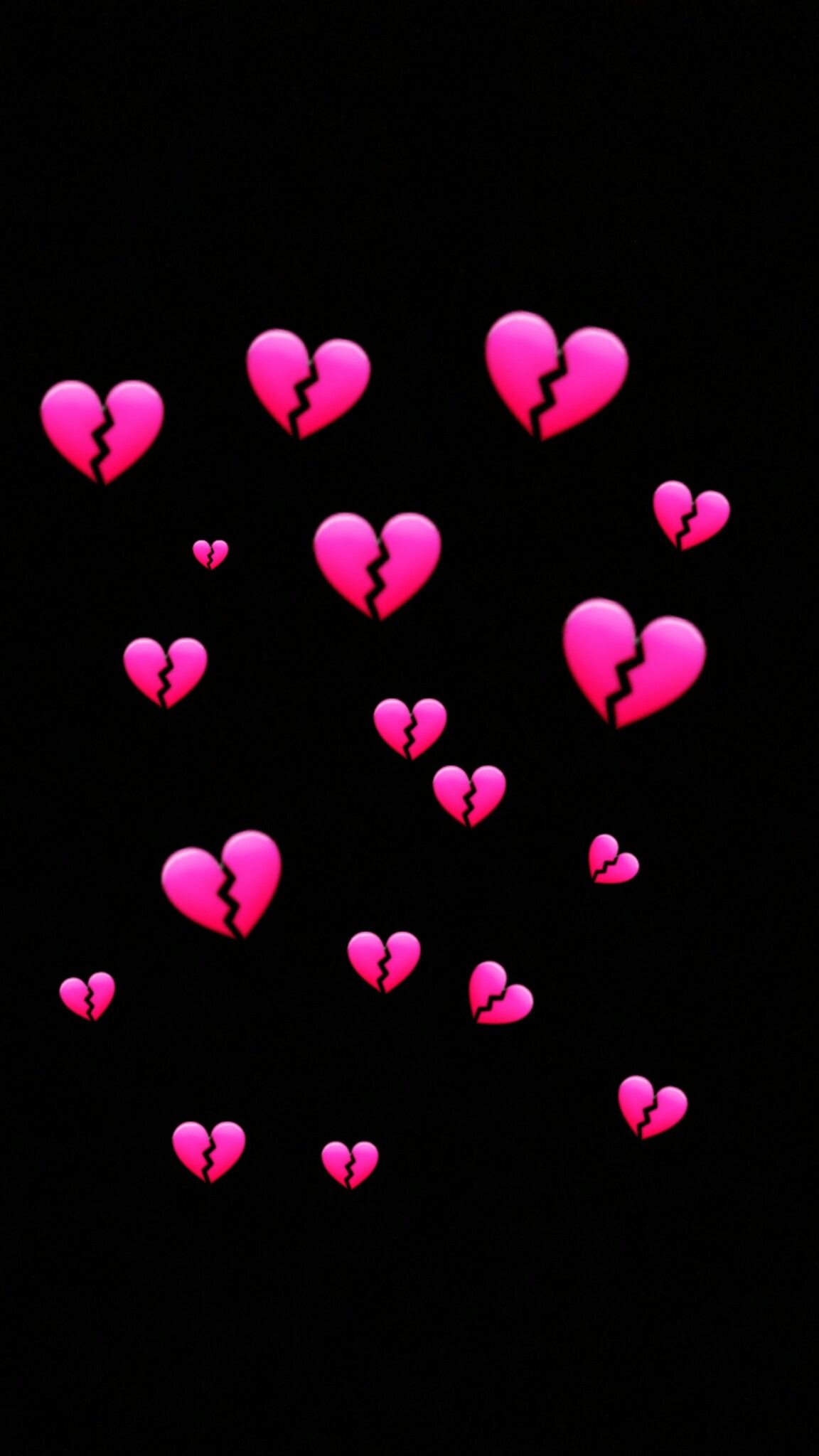 Wallpaper Heartbroke Emoji Heart iPhone