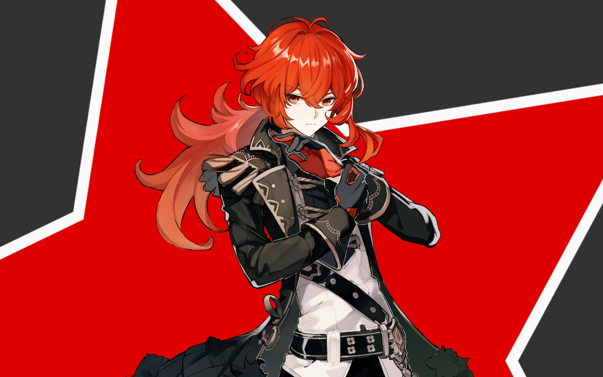 Diluc Background Wallpaper