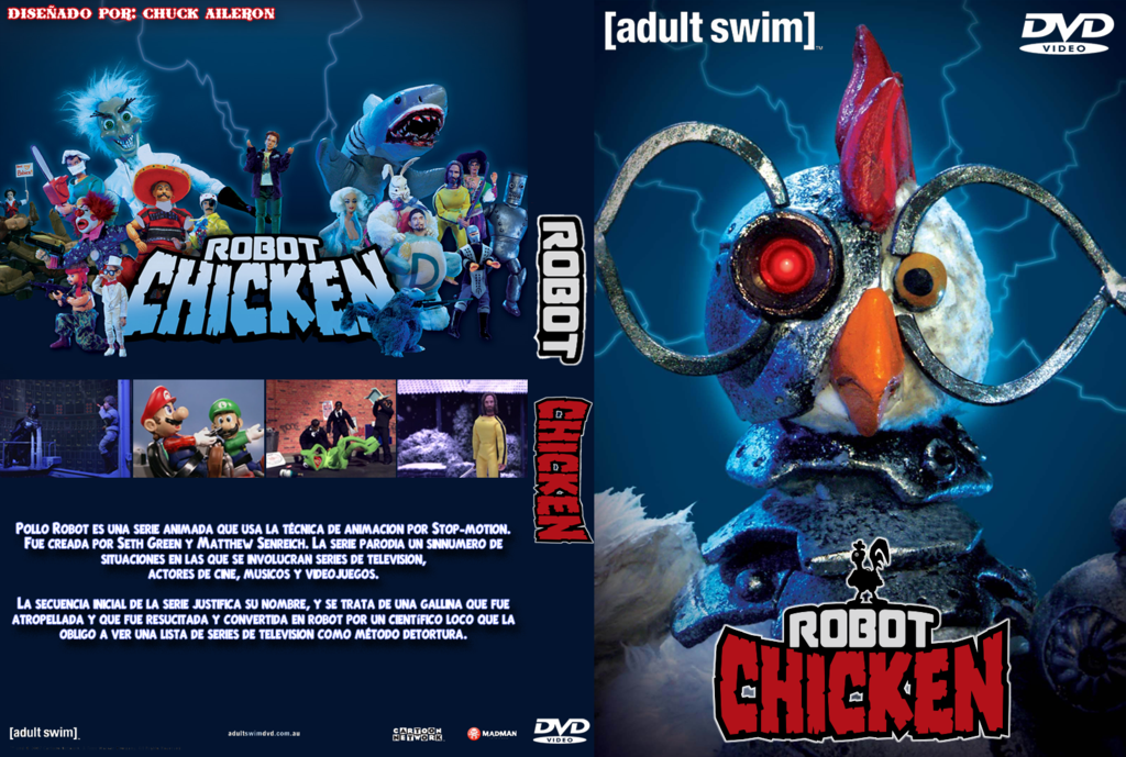 Pollo Robot Chicken Custom Dvd Cover By