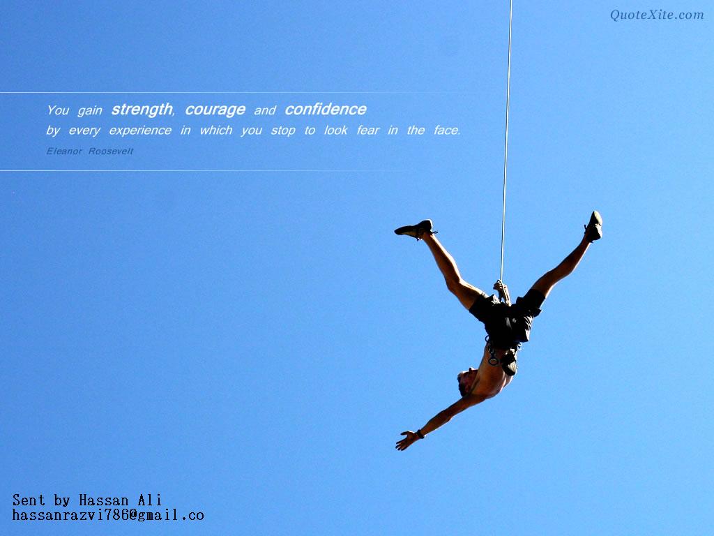 Motivational Wallpaper On No Fear You Gain Strength
