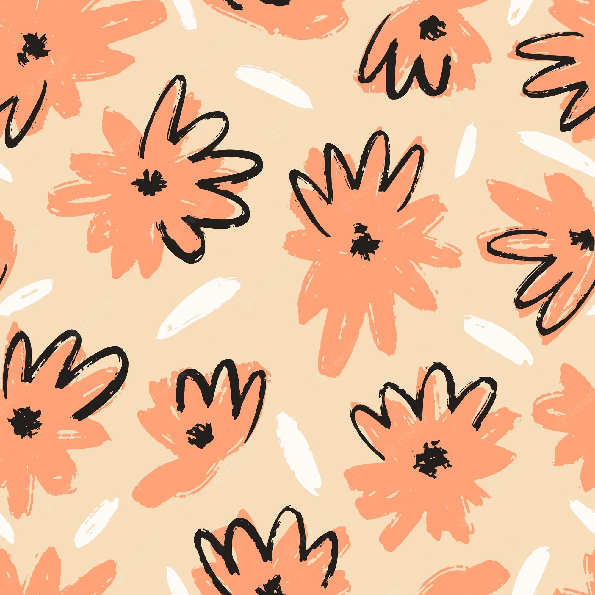 Pastel Orange Aesthetic Wallpaper