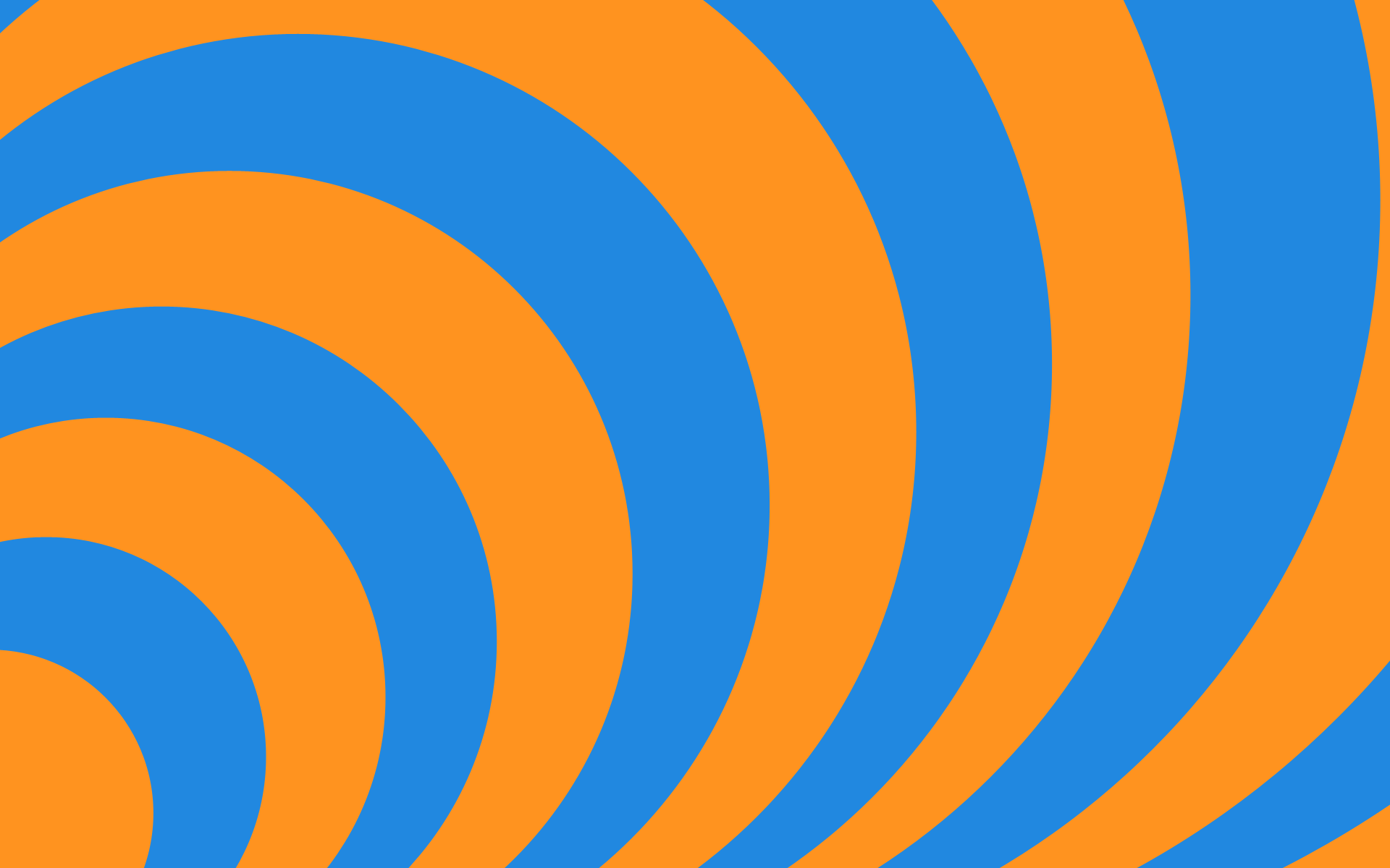 Concentric Orange And Blue By Ts2master