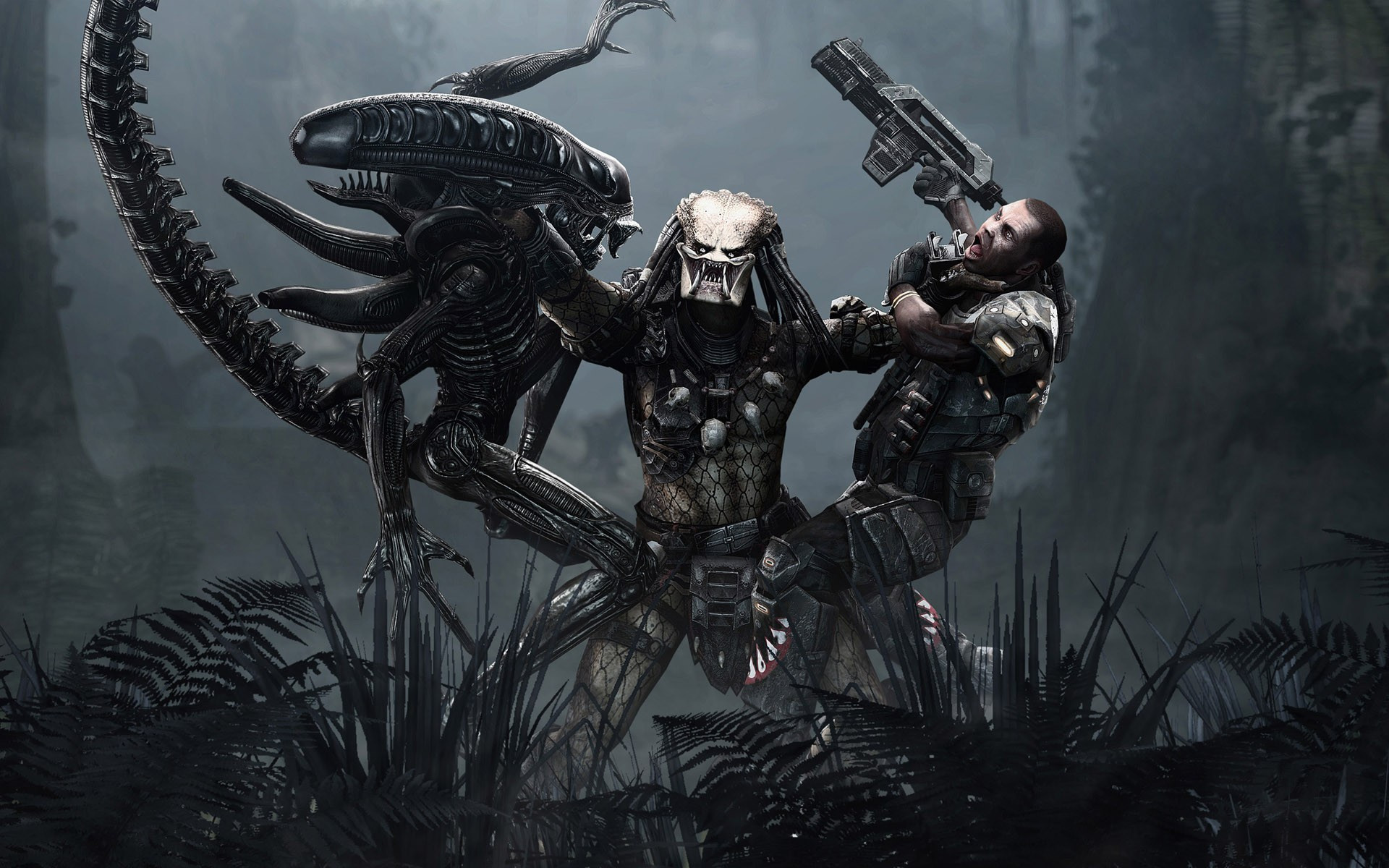 Download Alien Vs Predator Game Hd Wallpaper By Rmoody Alien Hd Wallpapers Wallpapers